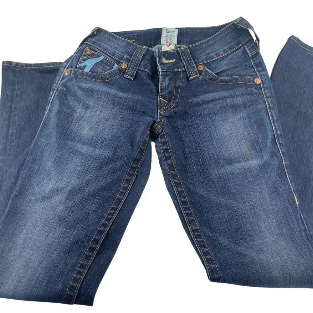 True Religion World Tour Women's Jeans Painted Pockets Size 26